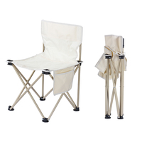Chaise de camping légère à cadre en acier pliable de voyage avec impression personnalisée Table de pique-nique pour camping