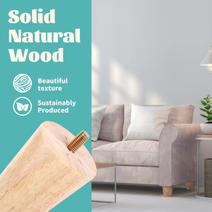 Industrial Style Furniture Legs <b>Solid</b> <b>Wood</b> Replacement for Chair Sofa Dining Kitchen Cabinet Furniture Legs For School - Product Image 3