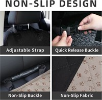 Nouveau tapis de voiture pour chien pour siège avant avec lit pour chien imperméable pour siège arrière et housse de siège avant épaisse en coton Oxford pour animaux de compagnie