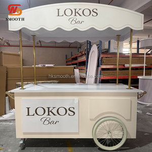 SMOOTH Customized Design Birthday Party Cake Dessert Display Sweet Candy Carts With Mobile Wheels - Product Image 1
