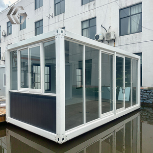 Casa Container Smontabile Prefabbricata con Telaio in Acciaio, Cabina Portatile per Ufficio in Cantiere, Campo Post-Costruzione, Resistente alle Intemperie, 20 piedi - Product Image 6