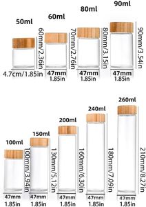 24 bocaux carrés en verre transparent pour épices, avec couvercles en bambou, 4 oz (120 ml) - Product Image 4