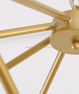 Moderna uplight luce del pendente in oro agnes di vetro di rame lampadario a soffitto - Product Image 4