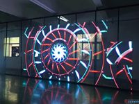 Écran LED Transparent haute luminosité, fenêtre en verre LED mur vidéo Transparent