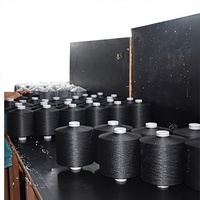 Fil DTY 100% Polyester en vrac, filé à l'anneau, filé à la main, 300/96 DDB HIM, écologique, antibactérien, teint, recyclable, haute performance, semi-fin