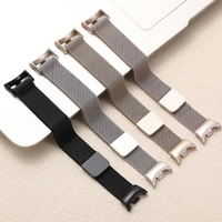 Correa de Metal Magnética de Estilo Milanesa para Xiaomi Band 8-9, Nueva, con Estilo Lujoso para Estudiantes