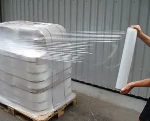 Factory Cargo Pack Roll Polyethylene Clear <b>Plastic</b> Lldpe Packaging Transparent Pallet Wrap Pe Stretch <b>Shrink</b> Wrapping Film - Product Image 3