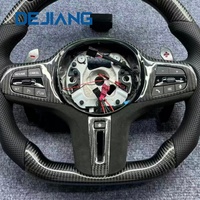 Volant en fibre de carbone avec LED pour BMW X1 X2 X3 X4 X5 G20 G21 G22 G23 G26 G30 G11 G12 G31 G32 G38, simili daim avec chauffage