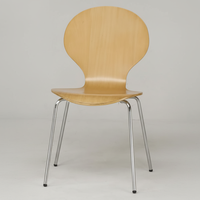 Chaises de salle à manger empilables en bois modernes pour la cuisine et la salle à manger