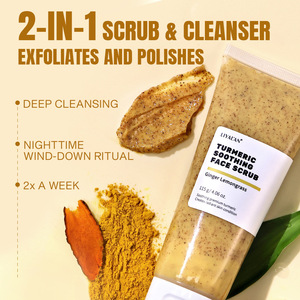 Nouveau <span class=keywords><strong>Gommage</strong></span> Visage Personnalisé au Logo, Hydratant, Exfoliant Peaux Mortes, à la Rose, au Thé Vert, au Curcuma et aux Amandes - Product Image 2