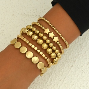 Bracelets perlés faits main pour femmes, étanches, à superposer, cadeaux d'<span class=keywords><strong>amitié</strong></span>, ensemble <span class=keywords><strong>de</strong></span> bracelets perlés tendance - Product Image 1