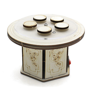 Mesa redonda giratoria, Kit de ciencia para niños, juguete educativo manual de madera para niños de 4 a 6 años, modelo de forma geométrica - Product Image 4