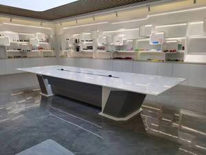 Peinture <span class=keywords><strong>de</strong></span> cuisson à la mode moderne atmosphère <span class=keywords><strong>de</strong></span> boîte <span class=keywords><strong>de</strong></span> câble multifonctionnelle élégante table <span class=keywords><strong>de</strong></span> conférence LED sens <span class=keywords><strong>de</strong></span> ligne multi-taille - Product Image 3