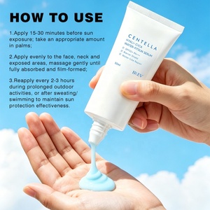 Siero Solare Idratante Coreano <span class=keywords><strong>SPF</strong></span> <span class=keywords><strong>50</strong></span> con Centella e Acido Ialuronico, Protezione UV per il <span class=keywords><strong>Viso</strong></span> - Product Image 5