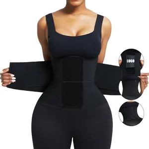 Waist Trainer Custom Logo High Compression Elasticity Women Fitness Back Support Belt Waist Trimmer Trainer Shaper