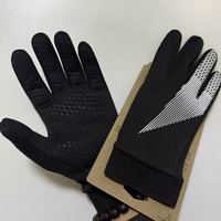 Gants de sport pour hommes à logo de marque, très tendance, en coton/élasthanne tricoté, épais, respirants, antidérapants, compatibles écrans tactiles