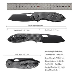 سكين صيد قابل للطي D2 Blade EMHTiii للتخييم والاستخدام الخارجي، بـ 10 تصاميم ملونة، الأكثر رواجًا لعام 2026 - Product Image 6