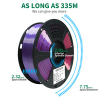 Filament d'imprimante 3D PLA Silk Tri-Color GEEETECH EU FR Warehouse 1,75 mm 10 rouleaux/carton
