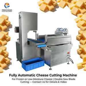 Machine à découper le fromage entièrement automatique à double lame de scie, précision ±0,1 mm pour fromages durs, SUS304, 970 kg - Product Image 1