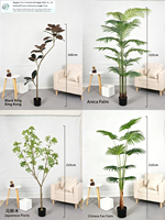 Grand bananier artificiel nordique en plastique, plante d'intérieur durable à faible entretien pour la décoration du salon