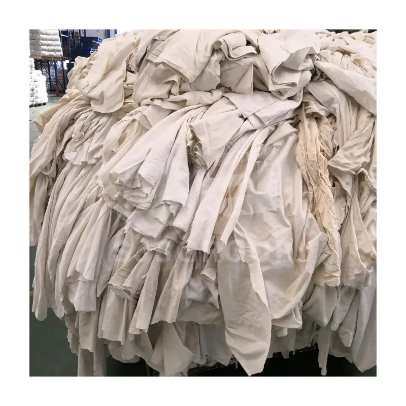 10kg 25kg Baumwoll lappen Lieferant Großhandel Weiß Textil Industrie Baumwolle Wischt ücher Baniyan Stoff Öl Wisch kleidung