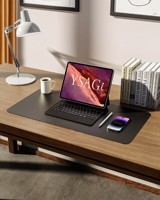AILONG Tapis de souris de jeu imperméable en cuir/caoutchouc, bords cousus, épaisseur personnalisable (2-5 mm), 350x600 mm, taille personnalisable, moderne