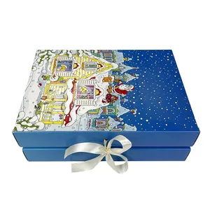 Professional OEM Services Socks Advent Calendar Packaging Box For Keepsake Baby Toys Christmas Gift Box