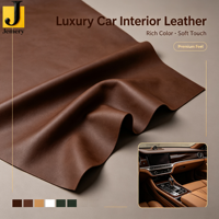 Cuir auto-adhésif Jemery pour panneau de porte de voiture, intérieur, imperméable, résistant à l'usure, extensible, métallisé, fournisseur personnalisé