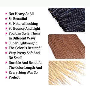 Scatola <span class=keywords><strong>trecce</strong></span> uncinetto <span class=keywords><strong>capelli</strong></span> lunghi Pre-loop <span class=keywords><strong>trecce</strong></span> per donne ragazze sintetiche <span class=keywords><strong>trecce</strong></span> <span class=keywords><strong>capelli</strong></span> - Product Image 6