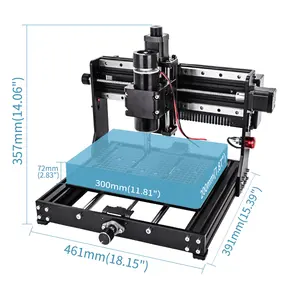 3 Axis CNC Router Machine CNC 3020 Plus Desktop Wood Acrylic Plastic PCB MDF Engraving Cutting with Offline