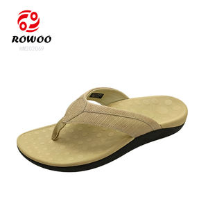 All'ingrosso estate Casual pantofole da uomo in PVC grigio tessuto di cotone EVA infradito sandali scarpe scivoli piatte con caratteristiche plantari - Product Image 2