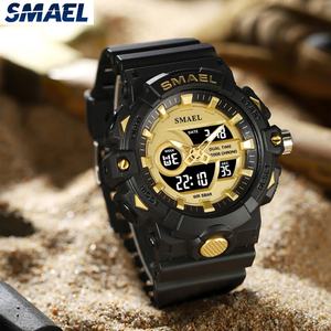 นาฬิกา SMAEL 8081 รุ่น Unisex นาฬิกาข้อมือ LED สำหรับเล่นกีฬา สีดำ นาฬิกาดิจิตอลอิเล็กทรอนิกส์ - Product Image 6