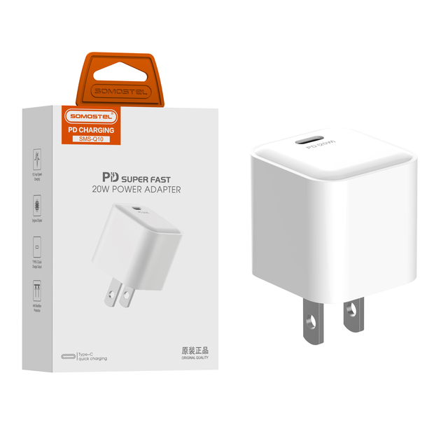 20W PD Super Fast Power Adapter Charging Port USB C for iphone Charger Type-c Fast Charging Mini Type Wall Adapter Cargadores