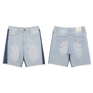 Nouveau short en denim lavé vieilli avec couteau short en denim décontracté pour hommes, poids lourd 100% coton de qualité supérieure, vente en gros - Product Image 2