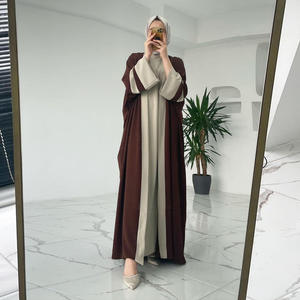 Nuovo Abito Musulmano in Stile Africano Modesto, Ricamato e Traspirante, ODM 2 Pezzi per <span class=keywords><strong>Donne</strong></span> <span class=keywords><strong>del</strong></span> Medio Oriente e Paesi <span class=keywords><strong>del</strong></span> Golfo - Dubai, Arabia Saudita - Product Image 3
