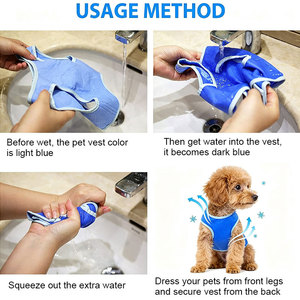 Pet Dog <b>Cooling</b> Vest <b>Jacket</b> for Small Large Dogs Cats Summer Outdoor Walking Training Adjustable Pet Chest <b>Cooling</b> Vest <b>Jacket</b> - Product Image 3