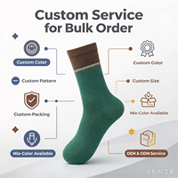 Chaussettes en coton pour hommes à rayures sur le bord, style décontracté et habillé, avec bordure colorée, personnalisables OEM (logo et couleur)