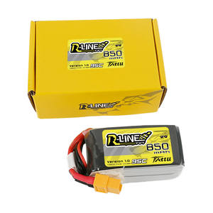 แบตเตอรี่ลิโพ TATTU-R-LINE 1.0 850mAh 95C 11.1V 3S <span class=keywords><strong>14.2V</strong></span> 4S พร้อมหัวต่อ XT30 XT60 - Product Image 1
