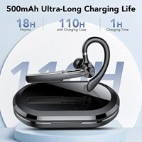 Casque Bluetooth Q19, casque professionnel, écouteurs sans fil étanches, écouteurs intra-auriculaires, casque Bluetooth mono-oreille