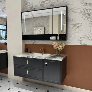 Meubles <span class=keywords><strong>de</strong></span> salle <span class=keywords><strong>de</strong></span> bain modernes et accessoires <span class=keywords><strong>de</strong></span> vasques, vasques murales flottantes, <span class=keywords><strong>meuble</strong></span> <span class=keywords><strong>de</strong></span> salle <span class=keywords><strong>de</strong></span> bain avec lavabo et miroir - Product Image 2