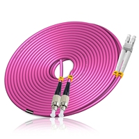 3M 2 * LC/UPC à 2 * SC/UPC OM4 Cordon de raccordement Duplex Monomode Câble de raccordement à fibre optique