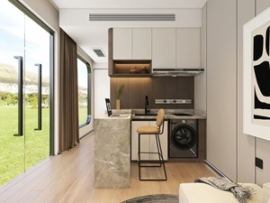 Al Aire Libre prefabricado 2 nieve pequeña casa modular portátil Oficina café jardín Camping doble cubierta Apple cabina para Resort Hotel - Product Image 6