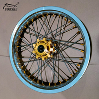 Pièces de moto, jantes en alliage d'aluminium 6063 de 18, 19 et 21 pouces, couleur violette, moyeux, jeu de roues pour moto tout-terrain, jeu de roues Sur-Ron Light Bee