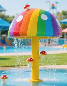 कारखाने मूल्य जल पार्क उपकरण-आउटडोर पानी छिड़काव मशरूम - Product Image 4