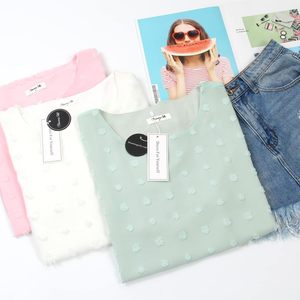 Blusa de Gasa para Mujer, Manga Corta, Transparente, Estilo Informal de Negocios, Camisa de Verano - Product Image 4