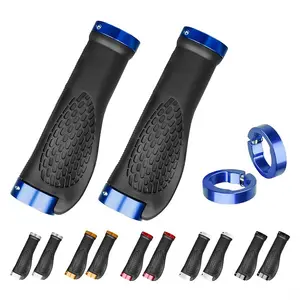 Accessoires de guidon de vélo de route, poignées antidérapantes en <span class=keywords><strong>caoutchouc</strong></span>, poignées de guidon pour <span class=keywords><strong>VTT</strong></span>, poignées de vélo pour BMX, cruisers, vélos pour enfants - Product Image 1