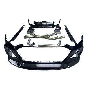 Kit de cuerpo completo de fibra de carbono seco genuino estilo ZS <span class=keywords><strong>M</strong></span> para Audi RS6 actualización parachoques delantero parachoques trasero faldones laterales escape - Product Image 1