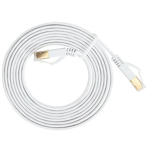 VCOM Plat SSTP Blindé 10m 30m <span class=keywords><strong>50m</strong></span> Cat7 Fil <span class=keywords><strong>Ethernet</strong></span> pur cuivre <span class=keywords><strong>Cat</strong></span> <span class=keywords><strong>7</strong></span> Cordon de raccordement Câble réseau RJ45 - Product Image 2