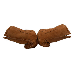 Guanti in vera pelle di pecora guanti invernali spessi in vera pelle con fodera in lana di pelliccia Unisex - Product Image 4