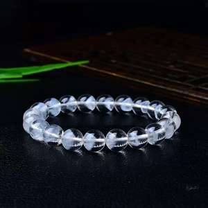 Браслет из натурального белого кристалла «Призрачная пирамида» с гравировкой, очищающий душу, ювелирное изделие, подарок Xitao - Product Image 4